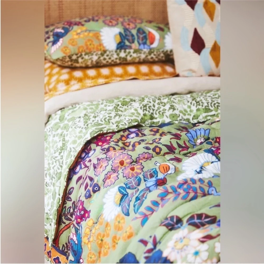Anthropologie Averill Organic Cotton Quilt Size Cal King NWT